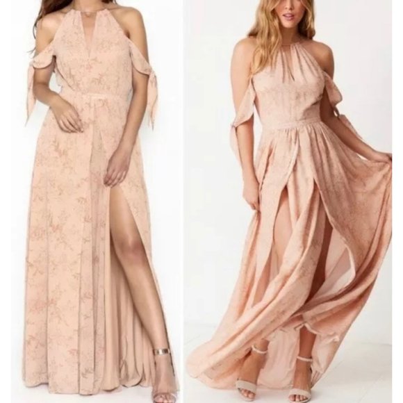 The Jetset Diaries Dresses & Skirts - TJD Floral Flowy Goddess Halter Maxi Dress